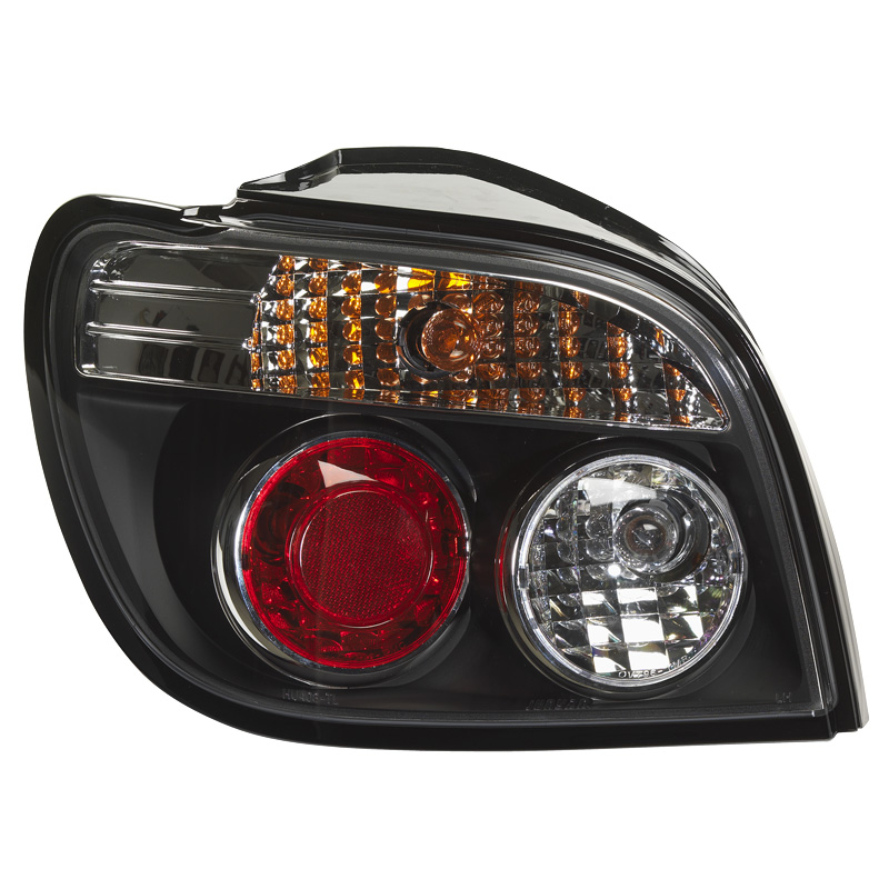 Set Achterlichten  Toyota Yaris I 1999-2005 (excl. Verso) - Zwart