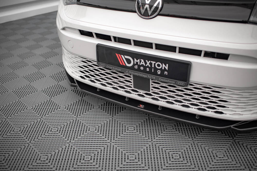 Voorspoiler V.1 Volkswagen Caddy MK5 Maxton Glans Zwart