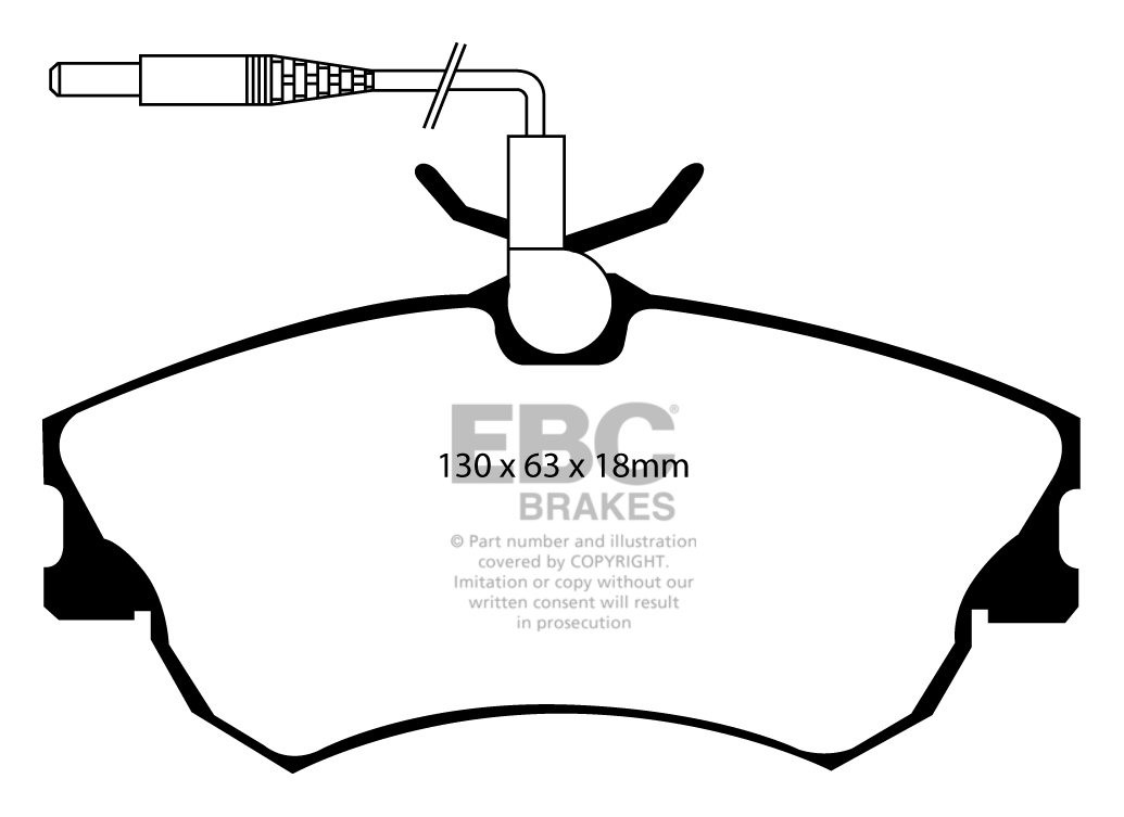 EBC Brakes RENAULT Grand Espace 2.2 TD 98-2002 Remblokken voorzi