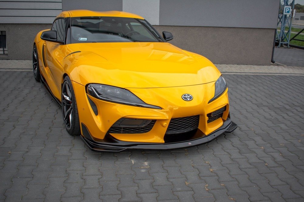 Voorspoiler V.1 Toyota Supra MK5 Maxton Glans Zwart