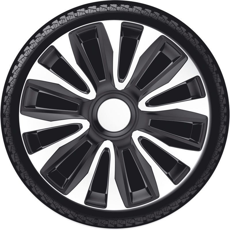 Wieldoppenset Avalone 15-inch zilver/zwart