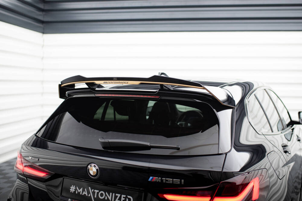 Spoiler BMW 1 Serie M Pakket / M135i M Performance Maxton Glans Zwart