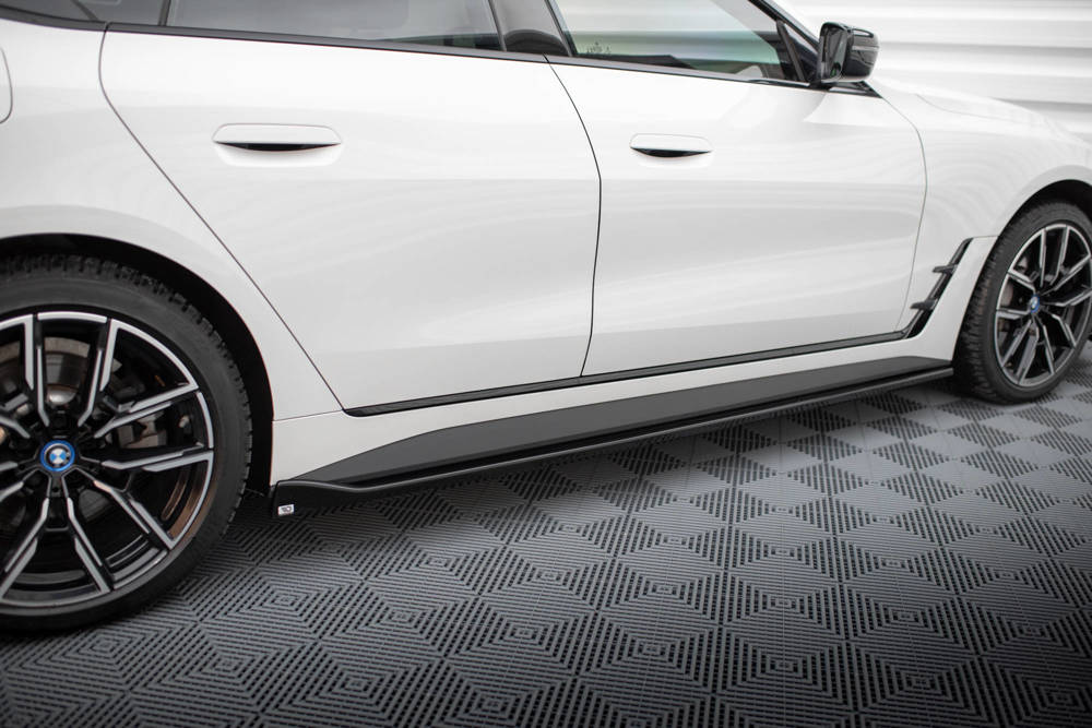 Zijskirts V.1 BMW i4 G26 M Pakket Maxton Glans Zwart