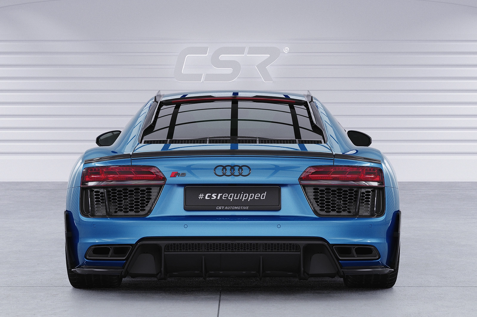 Achterspoiler Audi R8 4S Coupe glans zwart