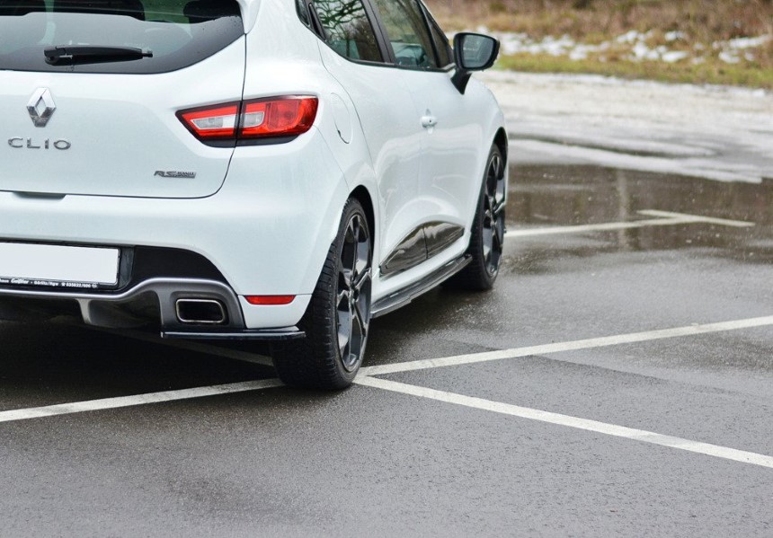 Zijskirts Renault Clio 4 RS Maxton Design glans zwart
