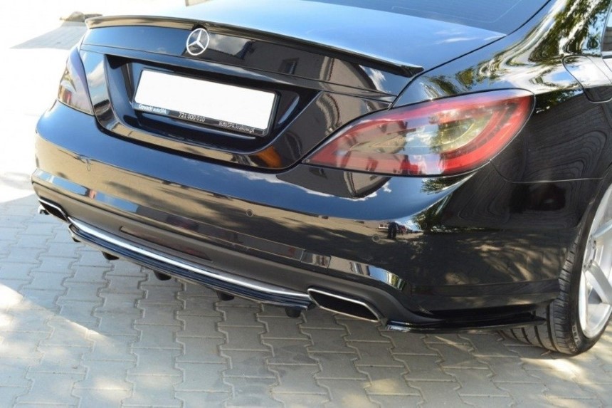 Diffuser Mercedes CLS W218 AMG-Line Maxton Design glans zwart