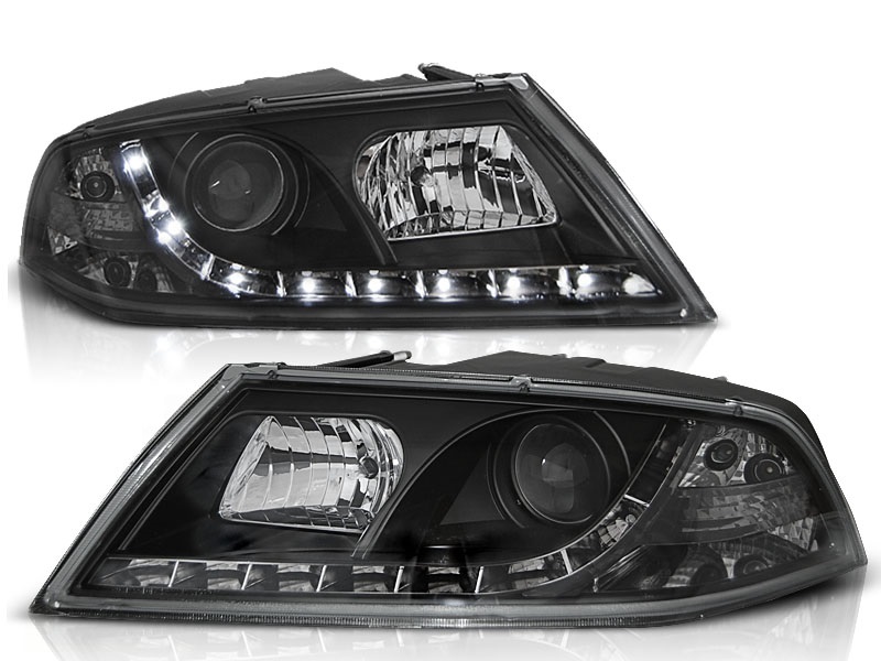 Faros Skoda Octavia 05-09 Dayline Los ojos del Diablo negro