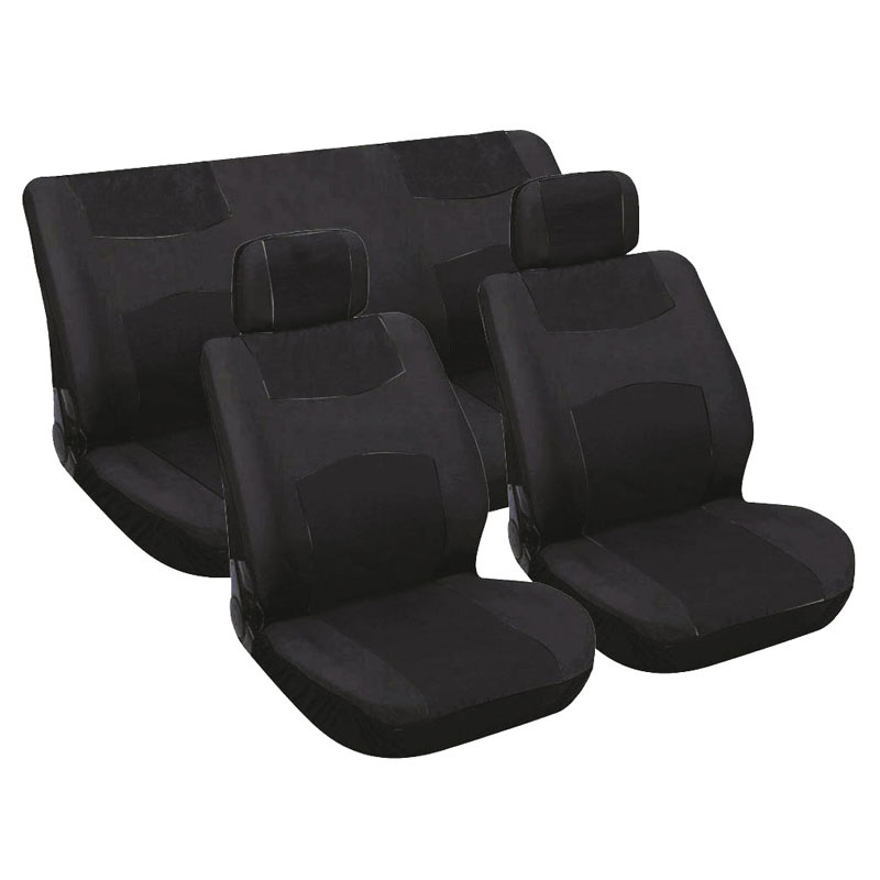 Carpoint Stoelhoesset Universeel 6-Delig - Zwart