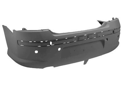 achterbumper, in primer, PDC,-09/2008 Peugeot 407, 2004-2011