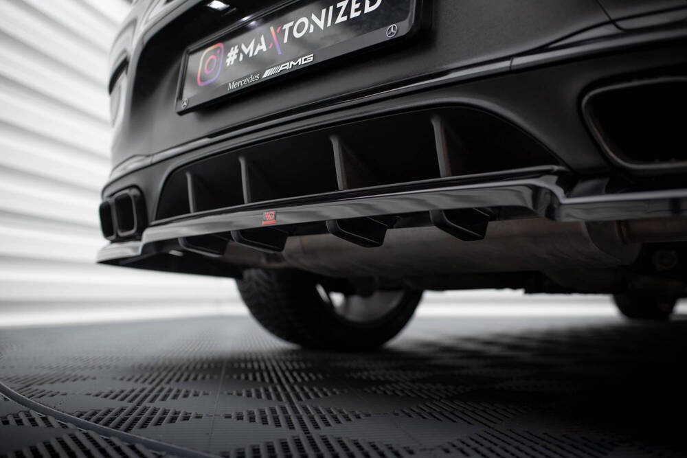 Diffuser Mercedes AMG GLC 63 Coupe C253 FL Maxton Glans Zwart