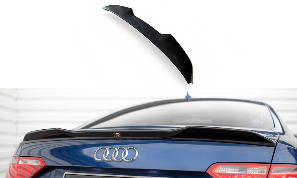 Spoiler Audi A5 / A5 S-Line / S5 8T Coupe Maxton Glans Zwart