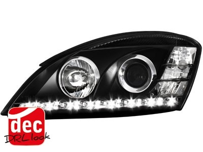 Faros Kia Ceed 06-09 Los ojos del Diablo Dayline negro