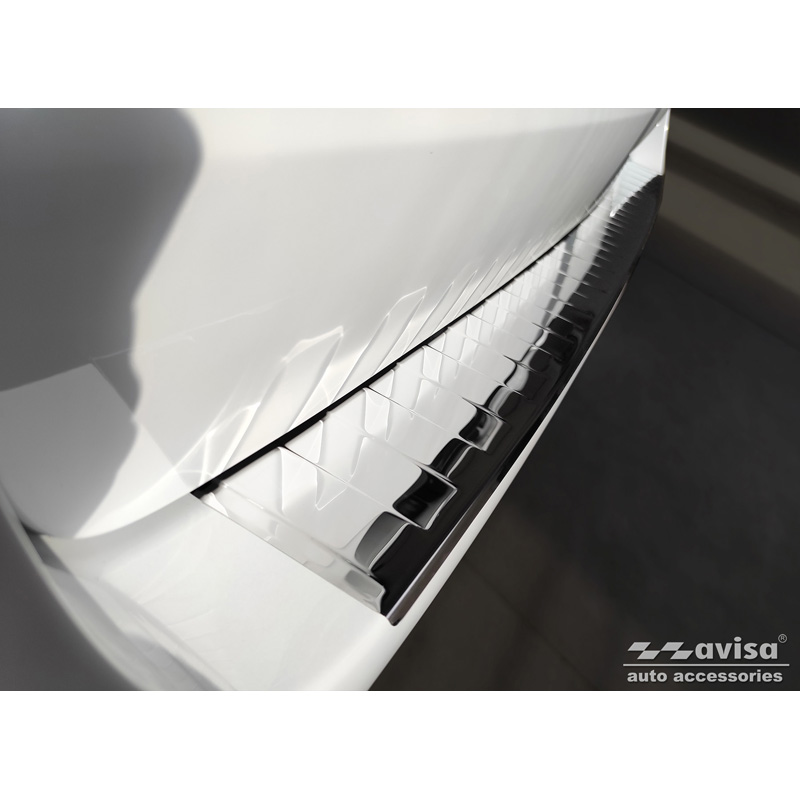 Chroom RVS Achterbumperprotector  Mercedes Vito / V-Klasse 2014-2019 & Facelift 2019- 'Ribs' 'XL'