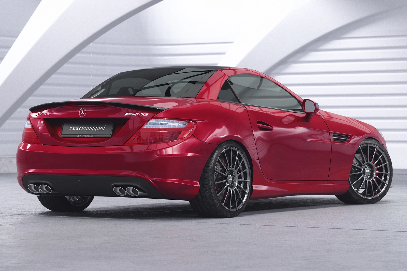 Achterspoiler Mercedes-Benz SLK SLC R172 glans zwart 03/2011– van CSR Automotive