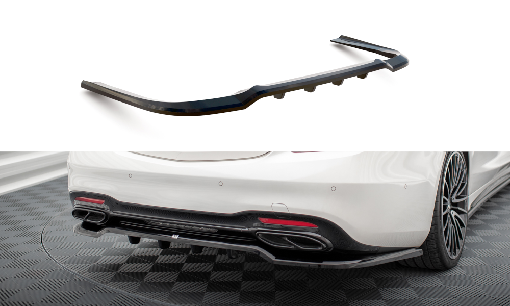 Diffuser Mercedes Benz S Klasse AMG Pakket W222 FL Maxton Glans Zwart