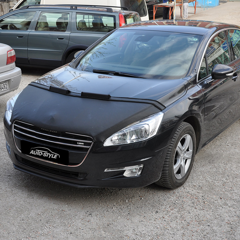 Steenslag/Auto Bra Peugeot 508 11- zwart skai leder 508