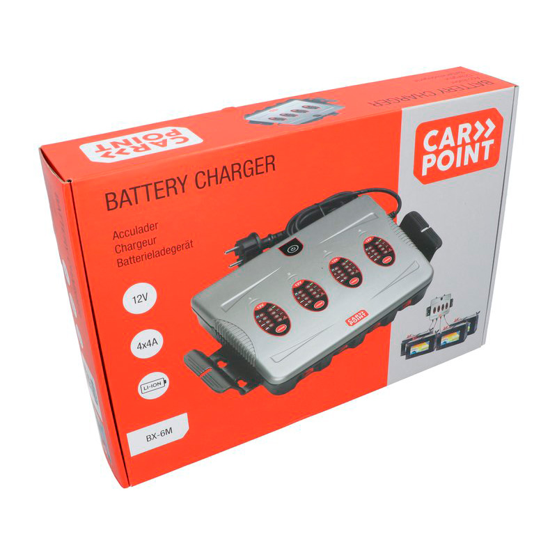 Carpoint BX-6 Acculader 16A / 4 Bank
