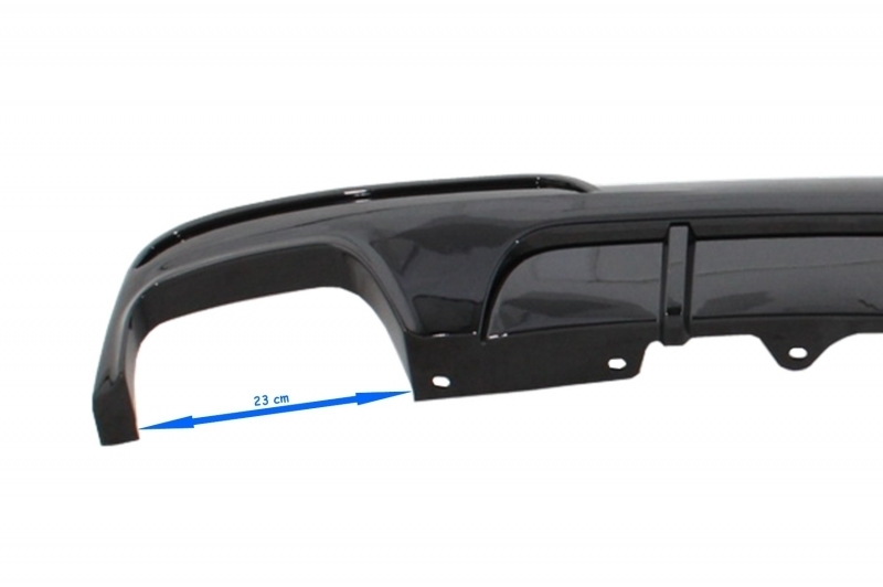 Diffuser BMW 5 Serie F10 F11 11-17 M Performance look Glans Zwart