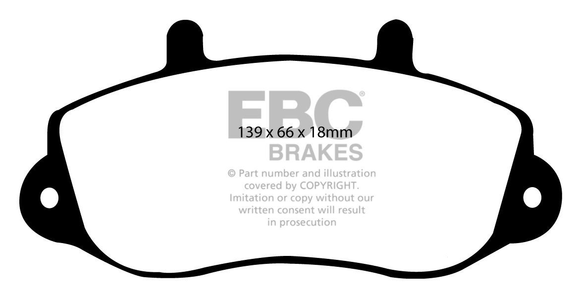 EBC Brakes RENAULT BEDRIJFSWAGEN Master 2.8 TD 97-2000 Remblokke