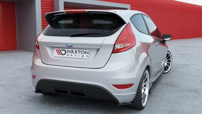 Achterzij Spoilers Ford Fiesta Glanzend Zwart