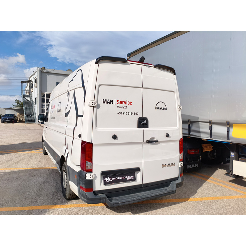 Motordrome Dakspoiler V.2  Volkswagen Crafter II (H2) 2016- & MAN TGE (H2) 2017- (PU)