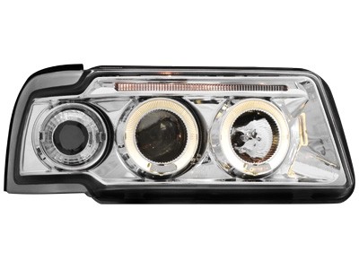 Audi 80 Faros con Angel Eyes rings