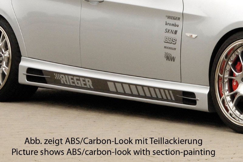 Zijskirts BMW E90 ABS Carbon-look Rieger