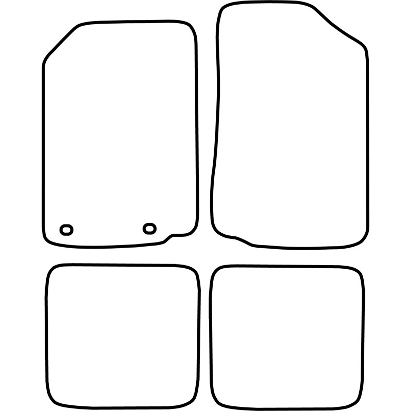 Automatten Velours  Volkswagen Golf II / Jetta II 1983-1992