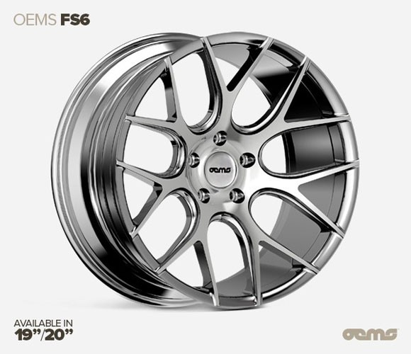 OEMS FS6 19X9.5 5X120 ET33 SILVER-MACHINED-FACE Velgen