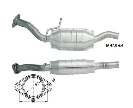 Ford FIESTA 1.3i 1299 cc 44 Kw / 60 cv BL13CFI Magnaflow CAT Bou