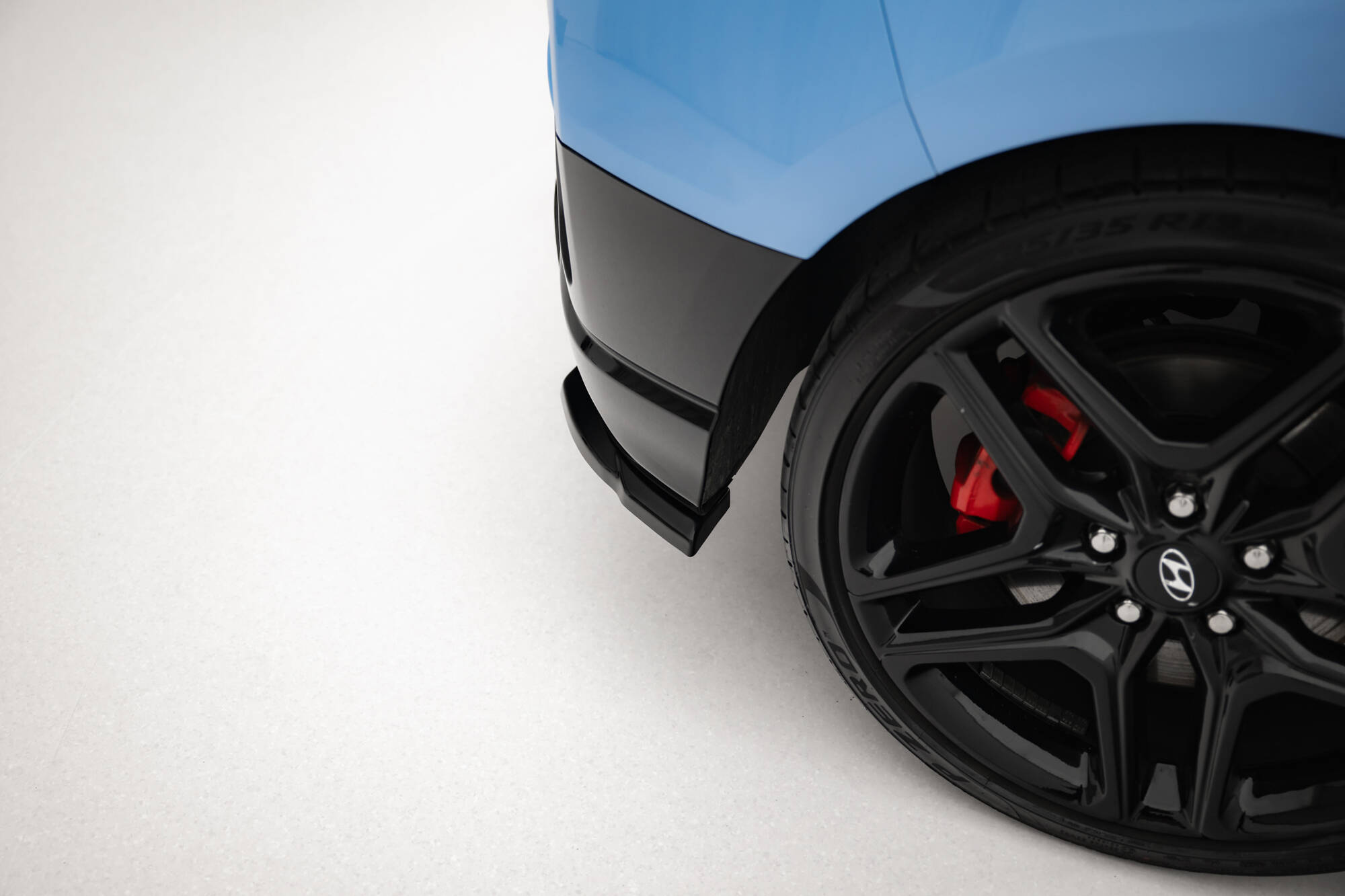 Street Pro Achterzij Spoilers Hyundai Veloster N MK2 Maxton Glanzend zwart