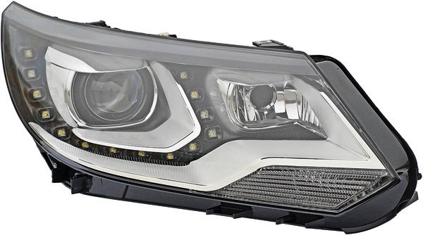 Headlights VW Tiguan 11- Led Dayline black