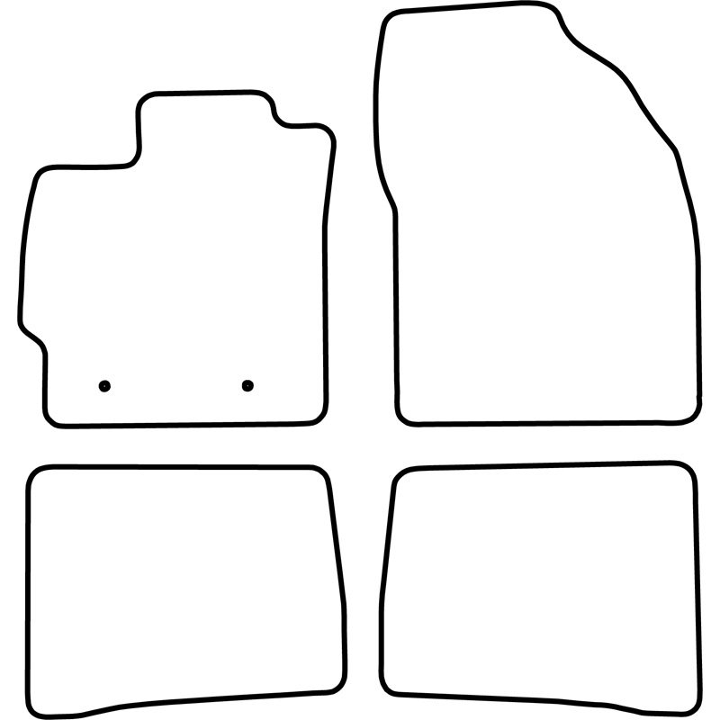 Automatten Toyota Prius III 09-