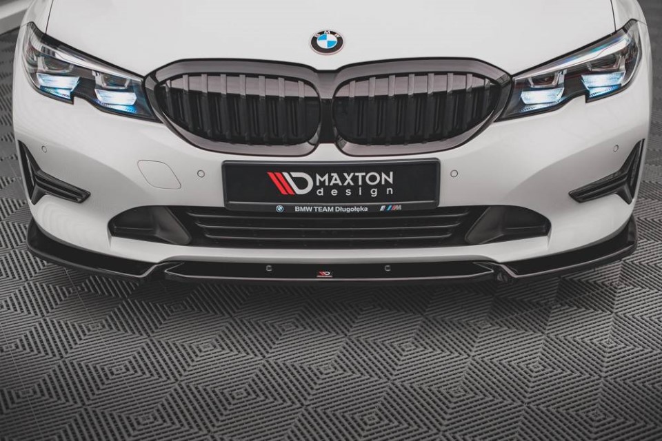 Voorspoiler BMW 3 Serie G20 V1 Gloss Black