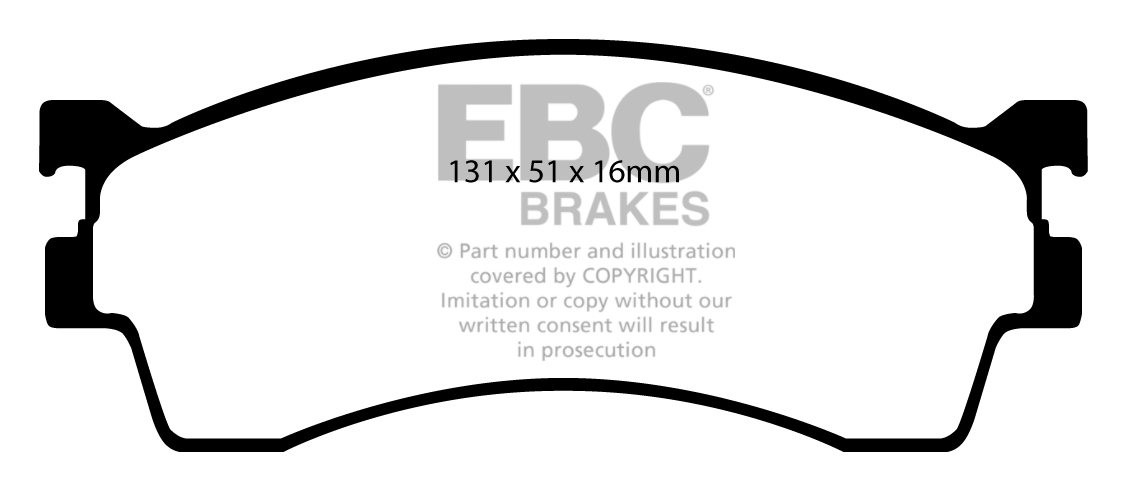 EBC Brakes MAZDA 626 1.8 (GF) 97-2002 Remblokken voorzijde