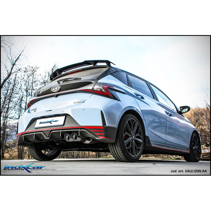 100% RVS Sportuitlaat  Hyundai i20 N 1.6 Turbo (204pk) 2020- 2x90mm X-Race