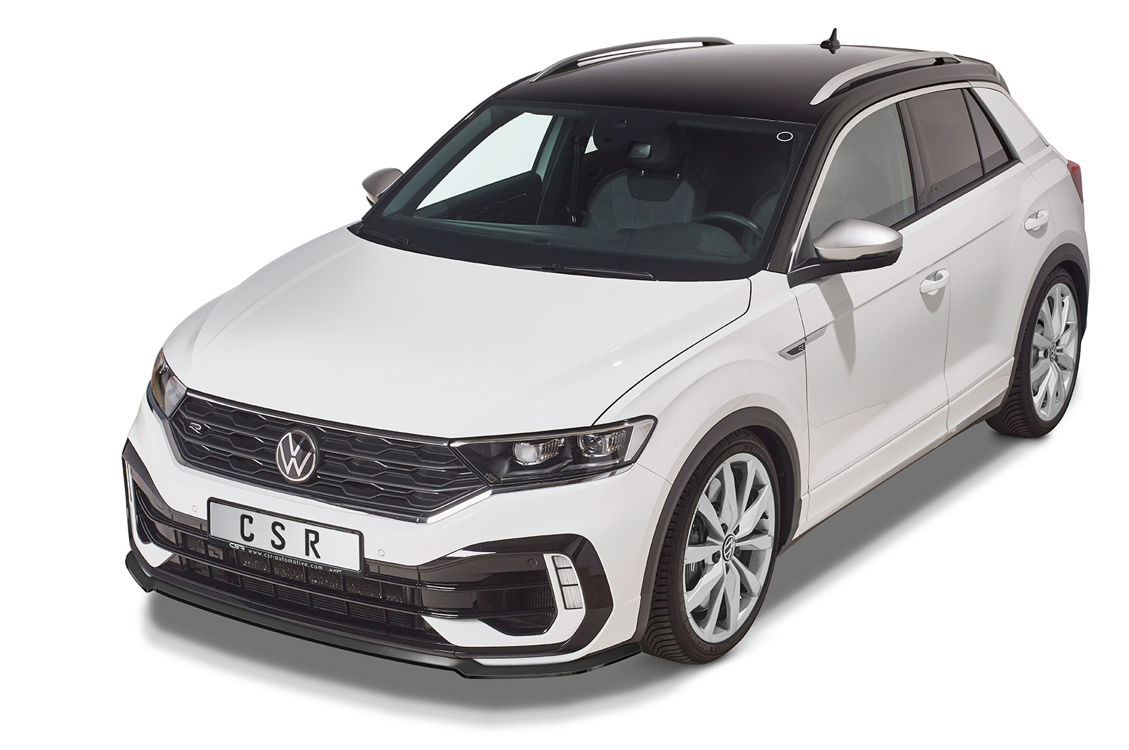 Voorspoiler VW T-Roc (A1) R CSR glans Zwart