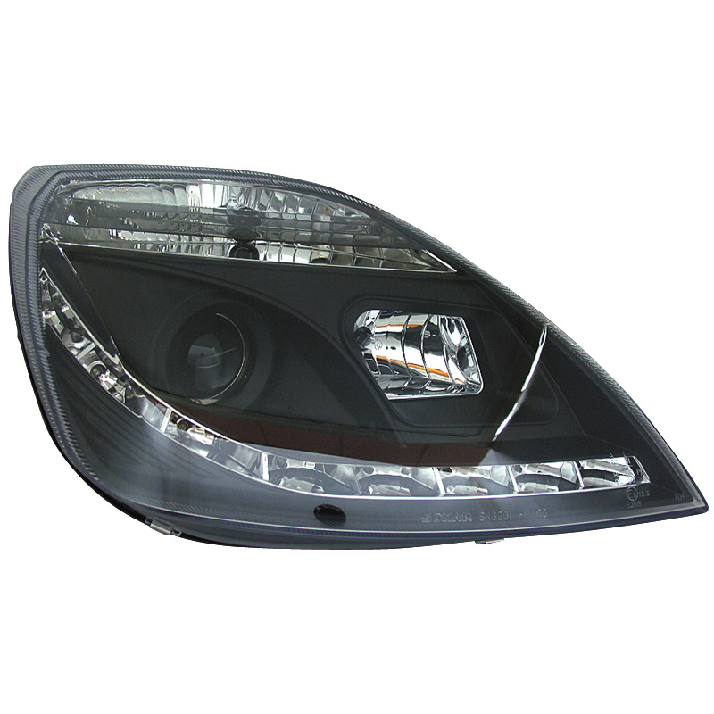 Set Koplampen in DRL-Look  Ford Fiesta VI 2002-2008 - Zwart