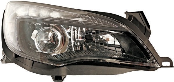 Headlight Astra J 09->> clear/black