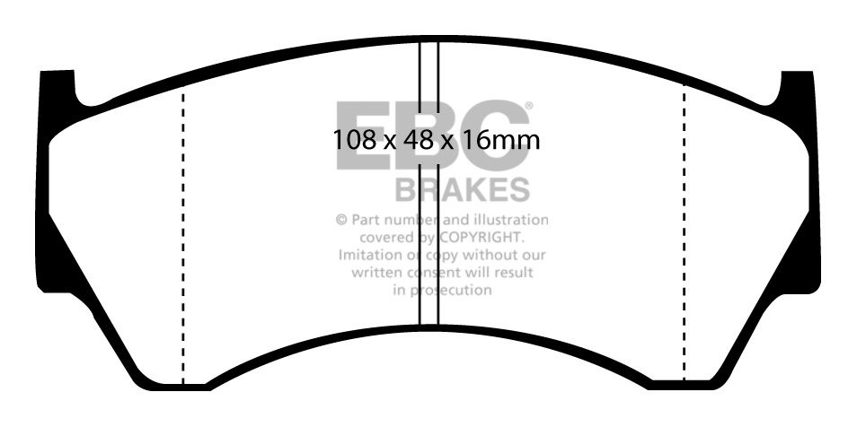 EBC Brakes OPEL Admiral 4.6 65-68 Remblokken achterzijde