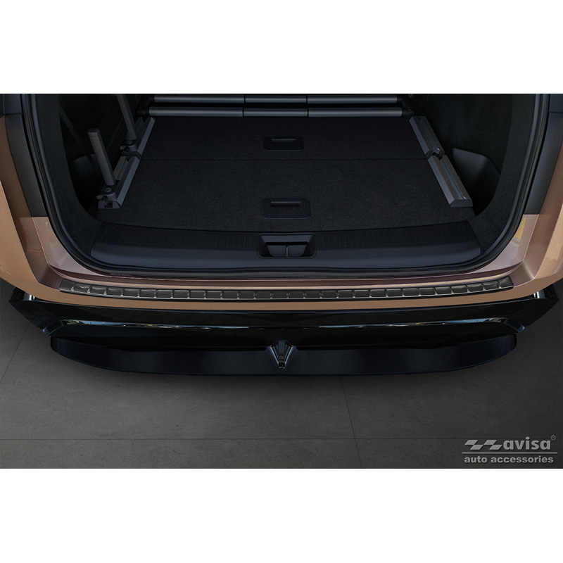 Zwart RVS Achterbumperprotector  Nissan Ariya 2022- 'Ribs'