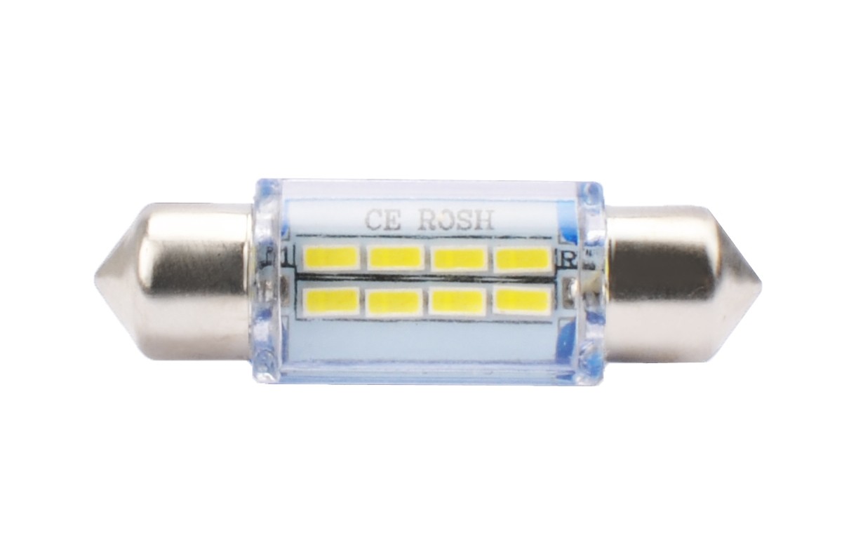 Buis C5W LED 36mm 8xSMD White Wit