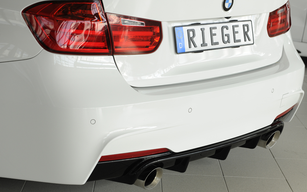 Diffuser BMW 3 Serie M Pakket F30 / F31 Rieger Glans Zwart