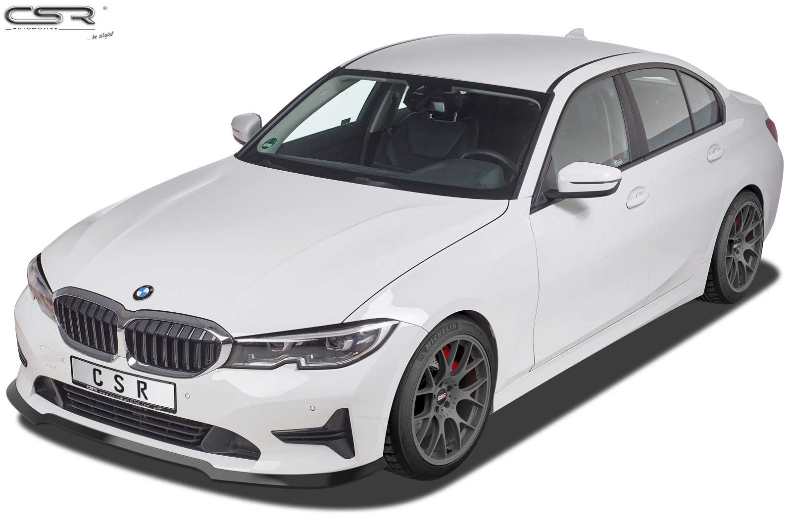 Voorspoiler BMW 3‑Serie G20 Limousine / G21 Touring glans zwart 2019–2022