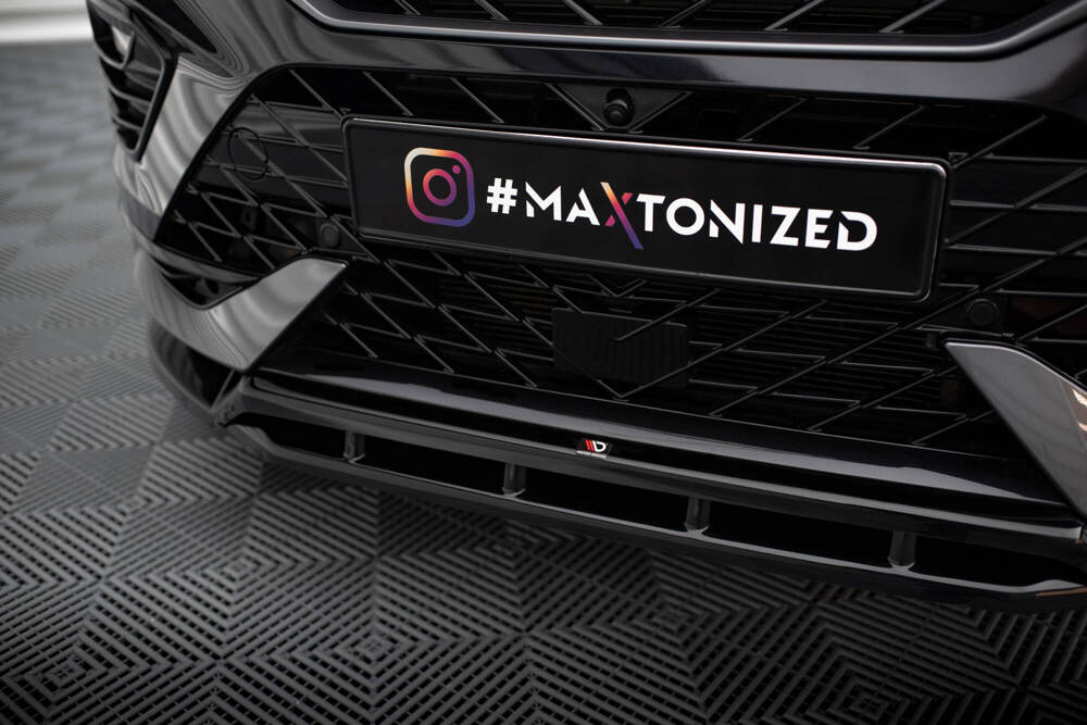 Voorspoiler Cupra Ateca FL Maxton Glans Zwart
