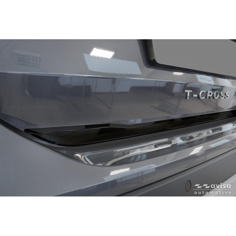 Avisa Zwart Chroom RVS Kofferbak Sierlijst  Volkswagen T-Cross 2019-2024 & Facelift 2024-
