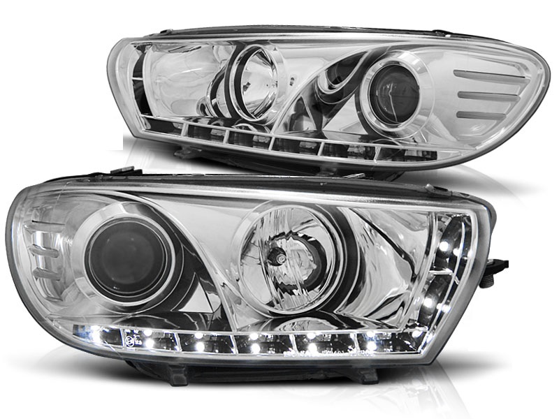 Faros VW Scirocco 08-.. Dayline Los ojos del Diablo cromo