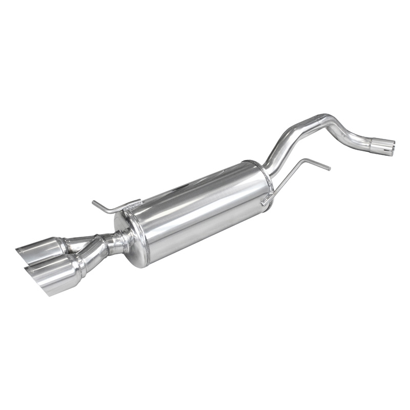 100% RVS Sportuitlaat  Audi A1 1.4TFSi (122pk) 2011- 2x80mm Racing