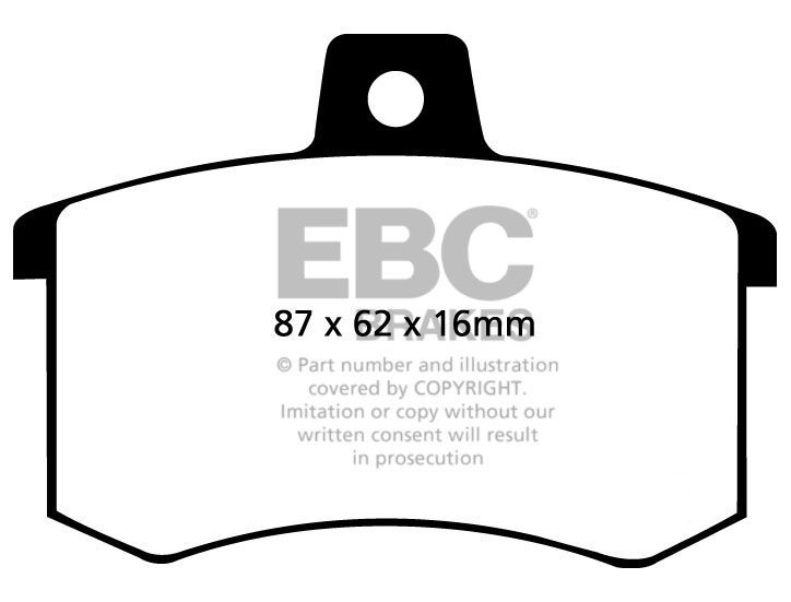 EBC Brakes AUDI A8 4D Quattro 2.5 TD 97-98 Remblokken achterzijd
