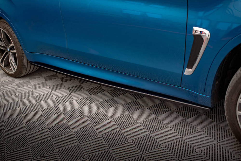Zijskirts BMW X6M F86 Maxton Glans Zwart